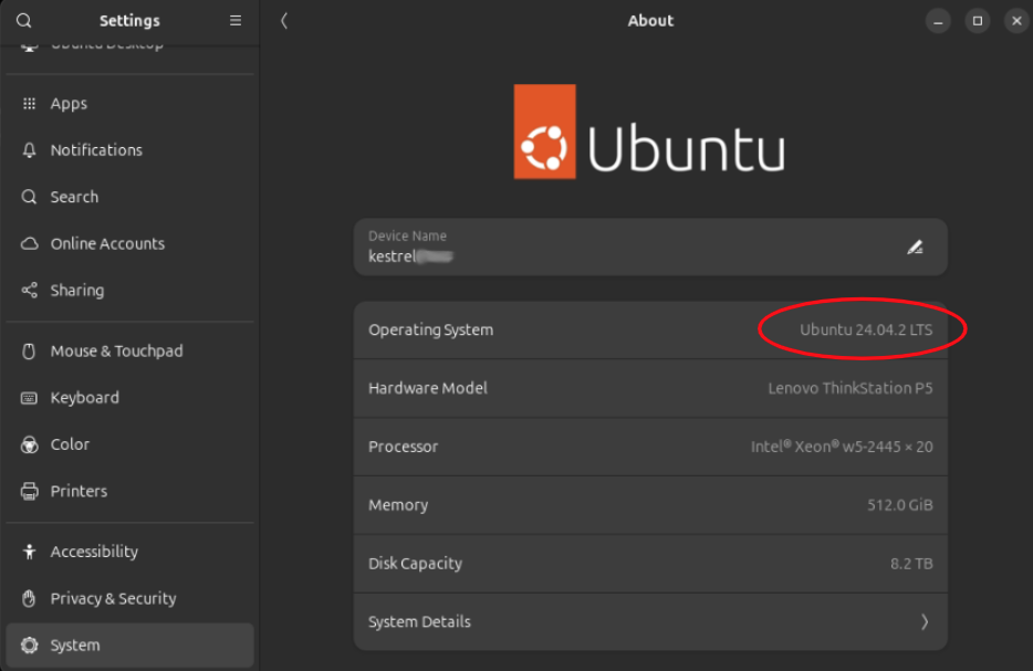 Ubuntu Version